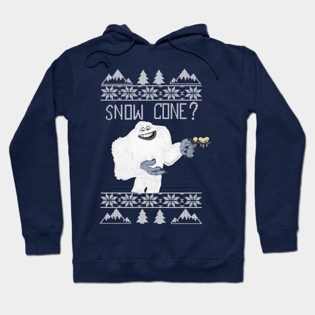 Abominable snow man Hoodie by bowtie_fighter